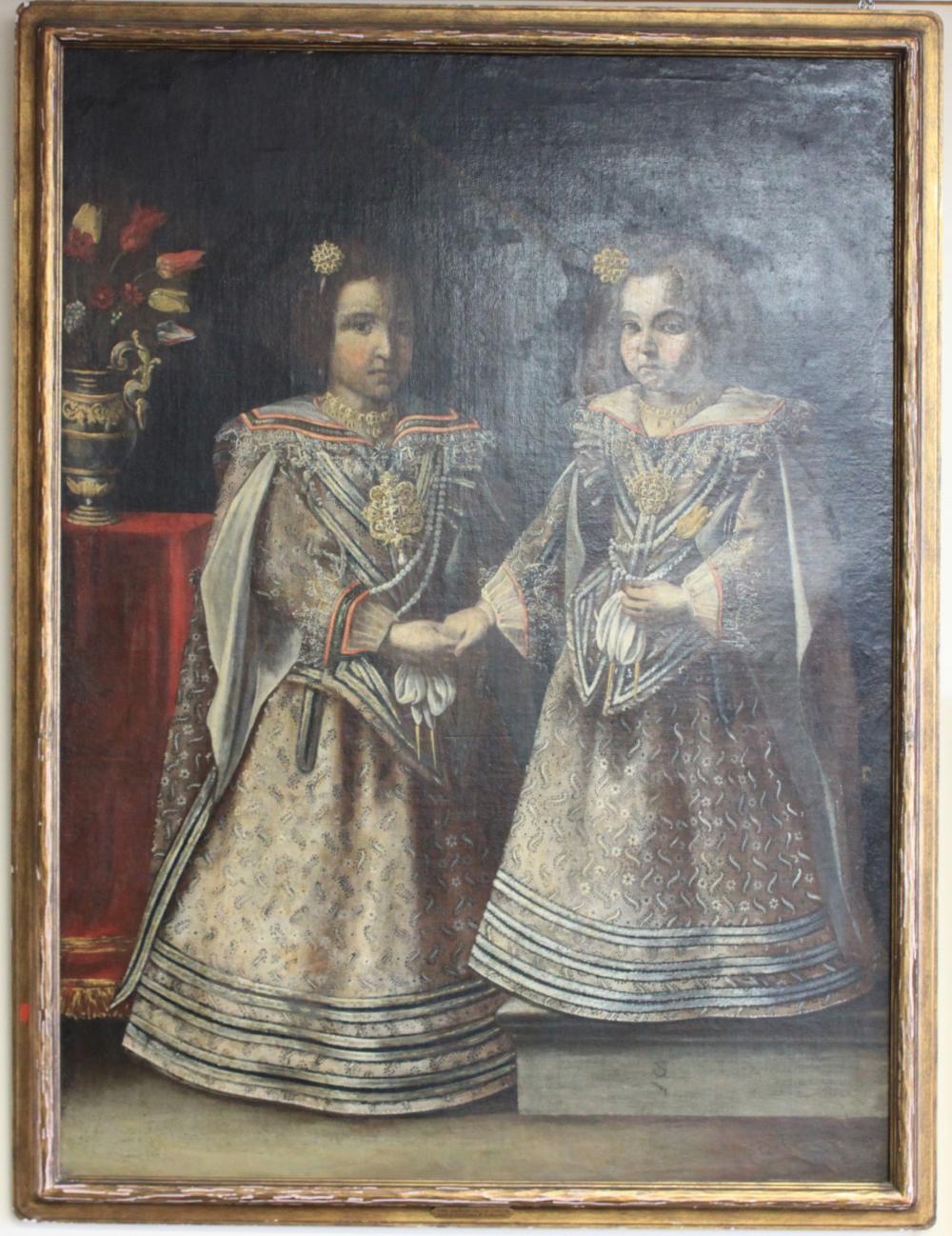 Claudio Coello comparable auction result: attributed to claudio coello 17 century spanish oil on canvas painting