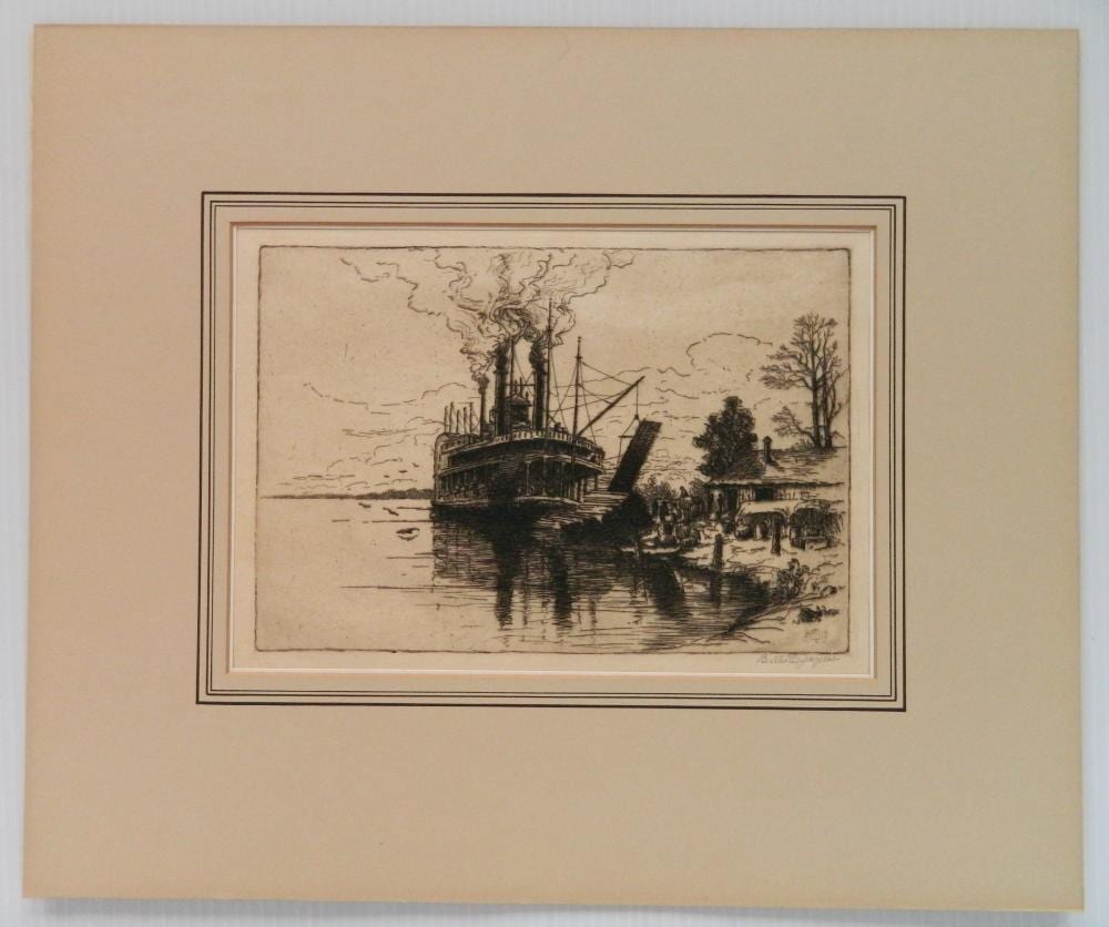 Bertha Jacques comparable auction result: bertha jacques etching