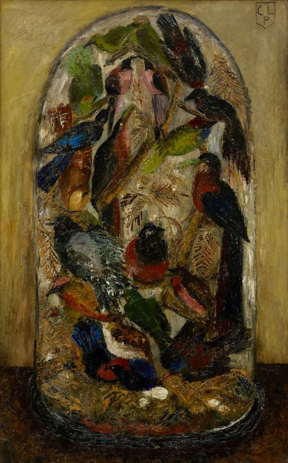 Clarisse Loxton Peacock comparable auction result: clarisse loxton peacock british 1928 2004 birds oil on board signed w