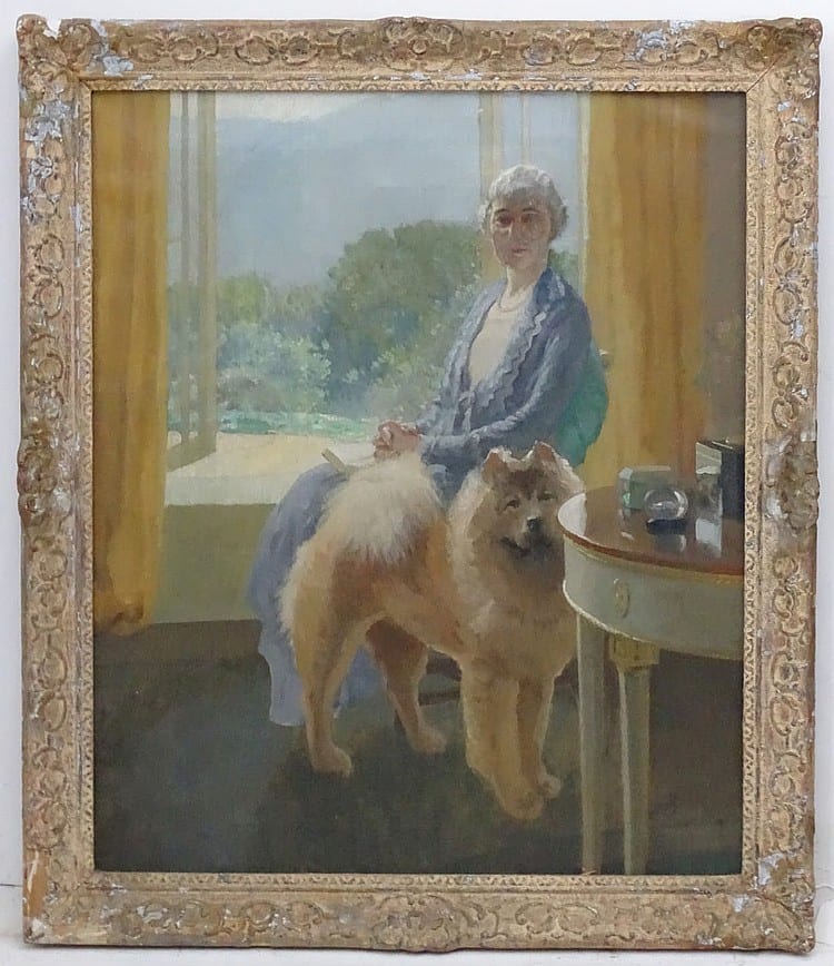 james durden 1878 1964 art deco oil on canvas portrait of woman with b · Claydon Auctioneers · 2019-02-04 James Durden comparable auction result: james durden 1878 1964 art deco oil on canvas portrait of woman with b