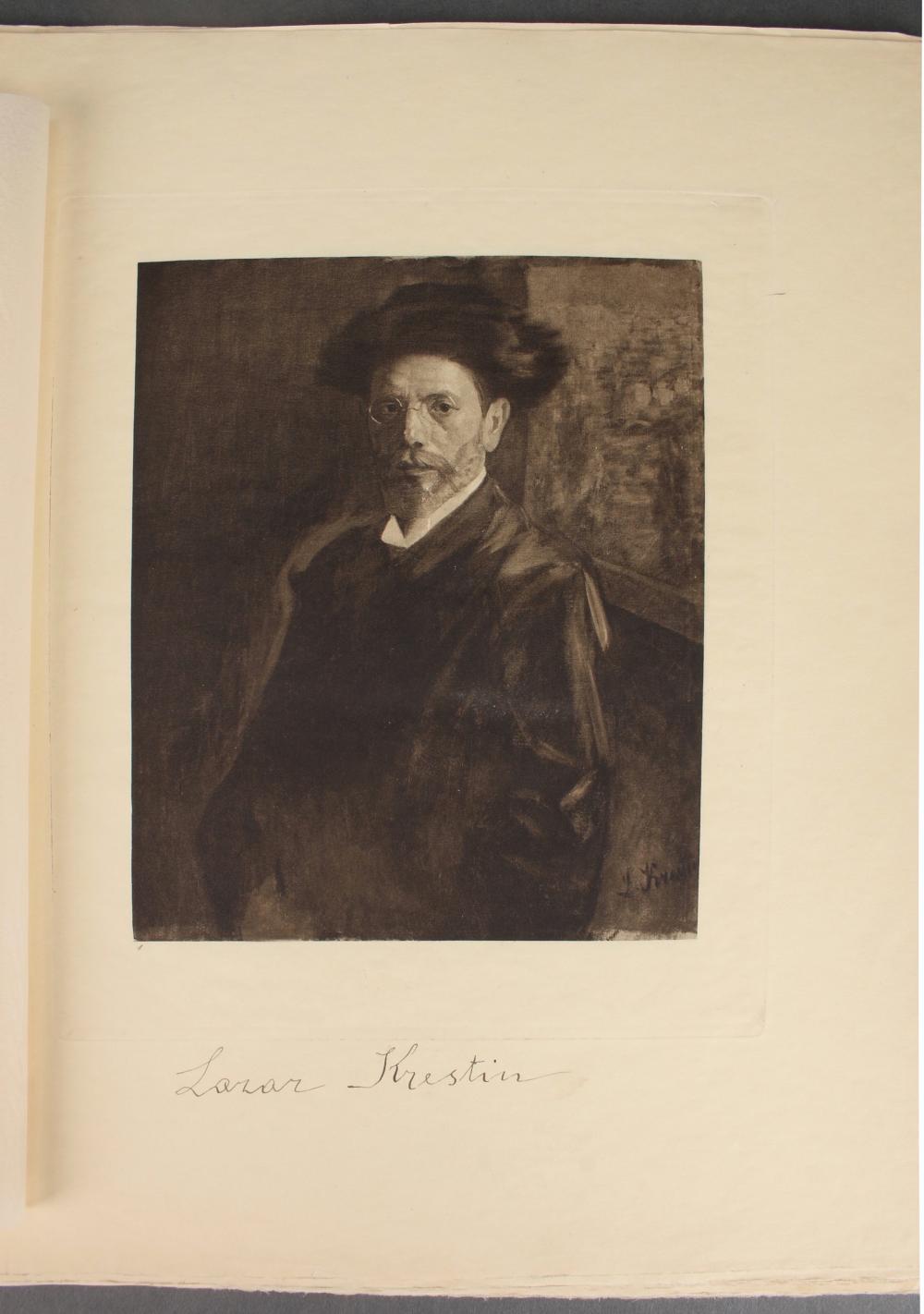 Lazar Krestin comparable auction result: lazar krestin signed portfolio judaica 1924