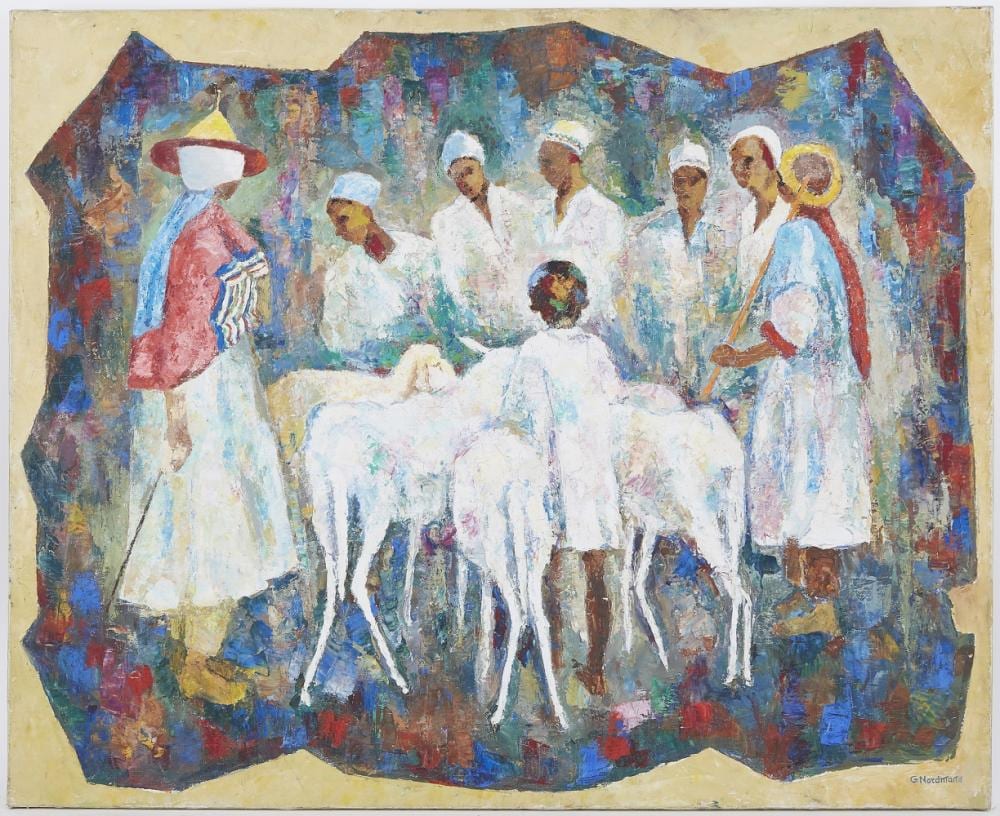 Germaine Nordmann comparable auction result: germaine nordmann 1902 1997 scene orientaliste huile sur toile sign e en bas droite 81 x