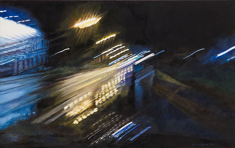 Lukasz Jacek comparable auction result: lukasz jacek b 1978 night drive 7 2018 70 x 110 cm