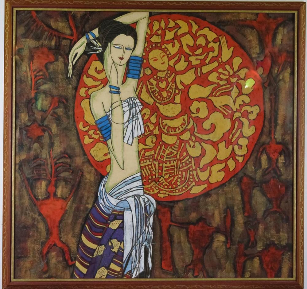 Shaoguang Ding comparable auction result: shao kuang ting b 1939 chinese female painting