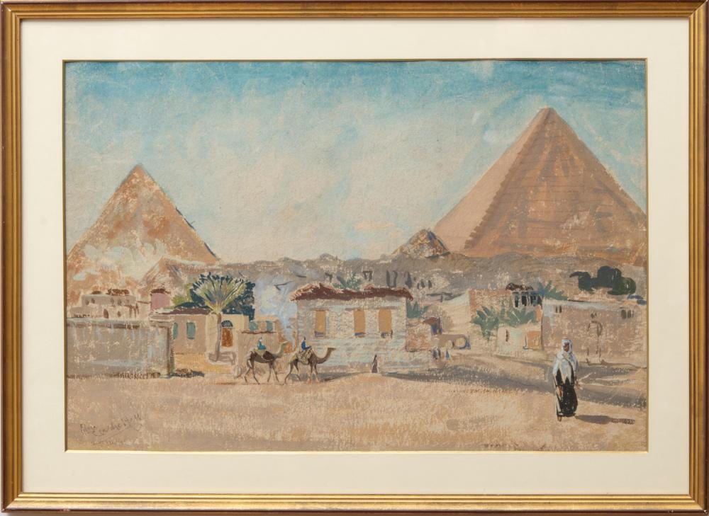 Edna Clarke Hall comparable auction result: edna clarke hall 1879 1979 the pyramids