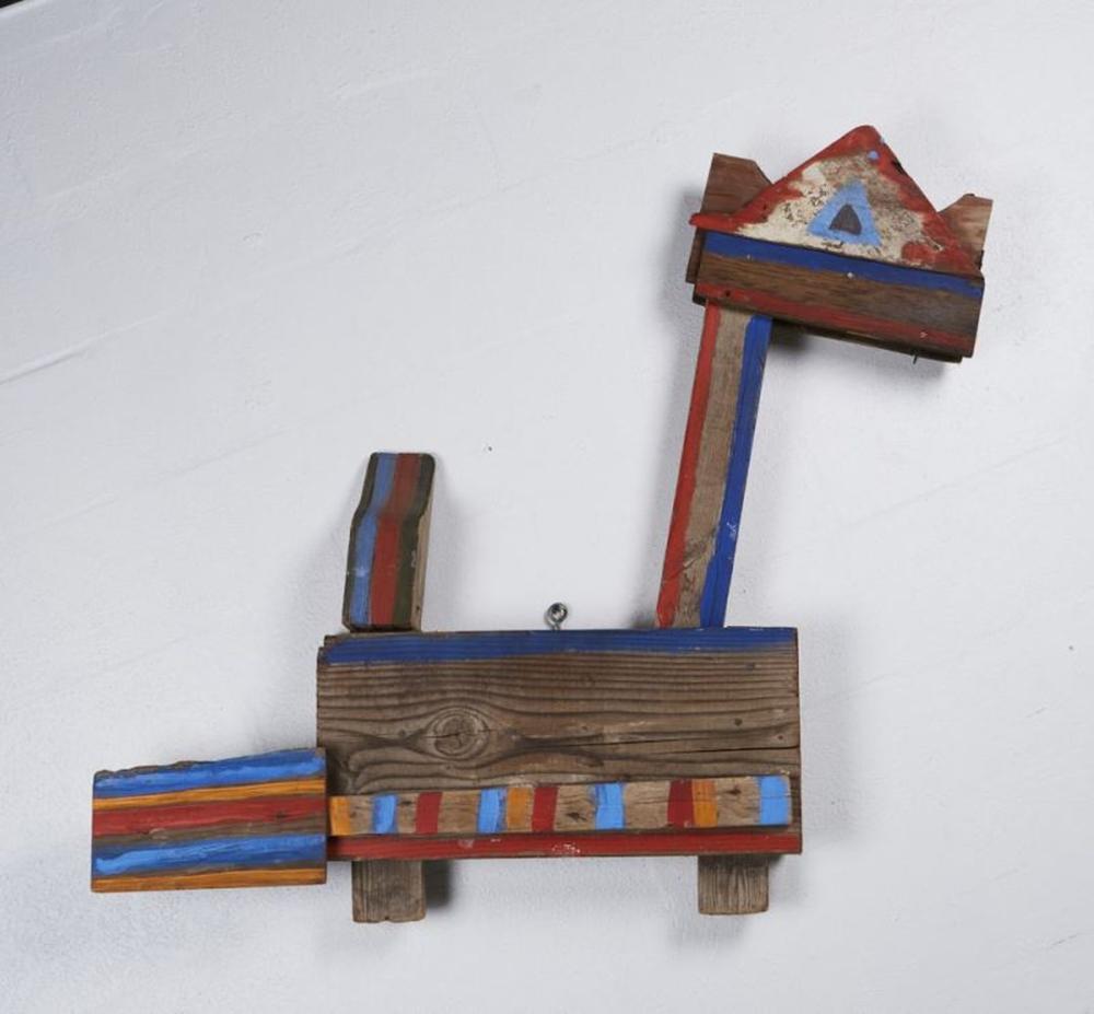 Betty Parsons (American, 1900-1982) Painted Wood Sea Horse Sculpture sold by Myers Fine Art, lot 256 — auction record photograph