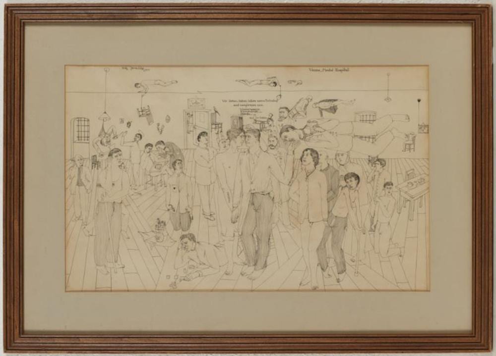 Fritz Janschka comparable auction result: fritz janschka austrian american 1919 2016 vienna drawing