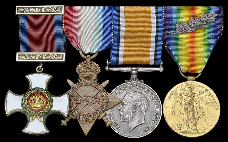 Groups and Single Decorations for Gallantry sold by Noonans, lot 25 — auction record photograph
