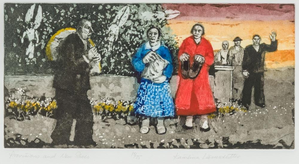 Karolina Larusdottir comparable auction result: karolina larusdottir born 1944 icelandic provisions and new shoes limited