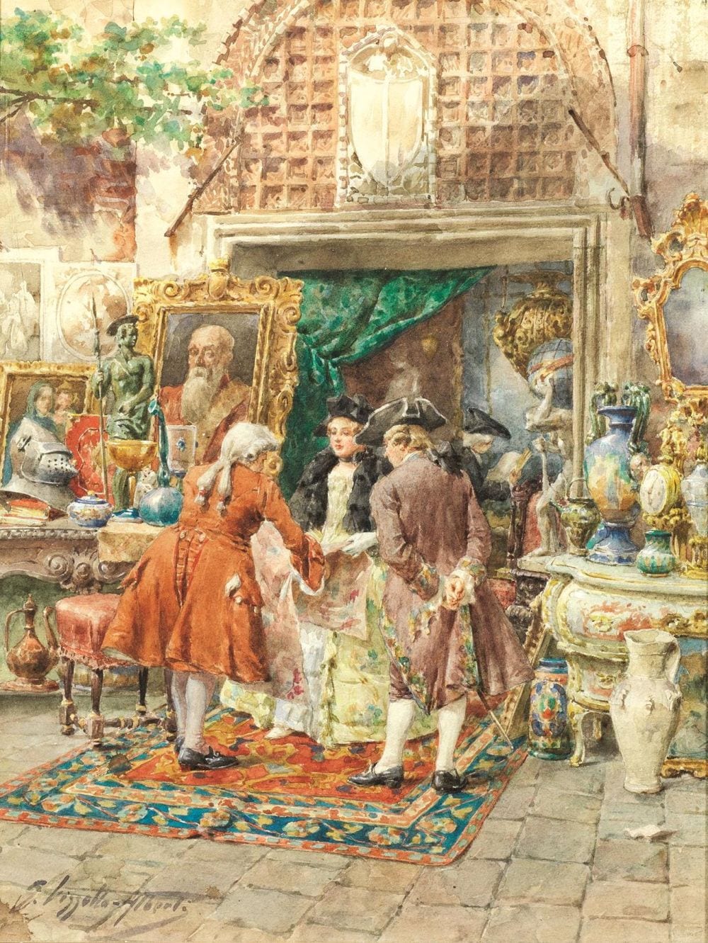 giuseppe vizzotto alberti oderzo 1862 venezia 1931 l antiquario acquerello su carta cm · Pandolfini Casa d'Aste · 2019-02-26 Giuseppe Vizzotto Alberti comparable auction result: giuseppe vizzotto alberti oderzo 1862 venezia 1931 l antiquario acquerello su carta cm