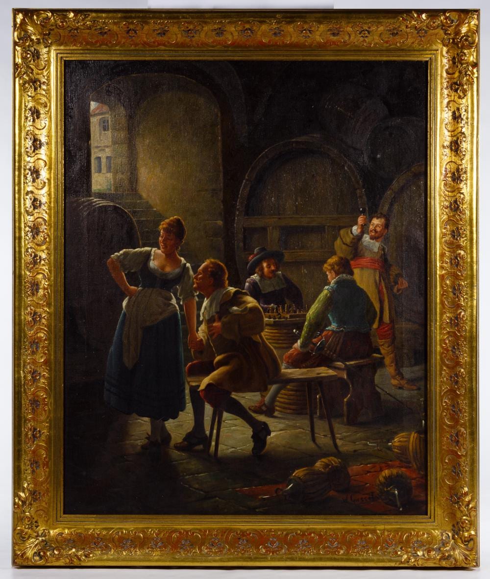Wilhelm F. Giessel comparable auction result: wilhelm f giessel austrian 1869 1938 oil on canvas