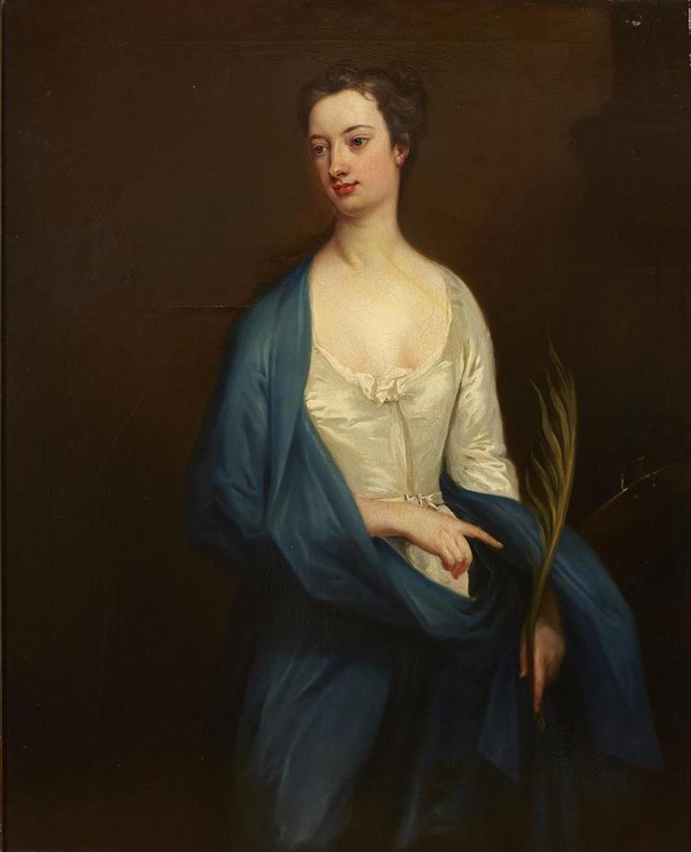 Charles Jervas comparable auction result: charles jervas 1675 1739 portrait of catherine duchess of devonshire as saint catherine