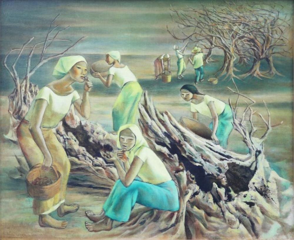 Anita Magsaysay-Ho (1914–2012) Siniguelas Gatherers comparable sale