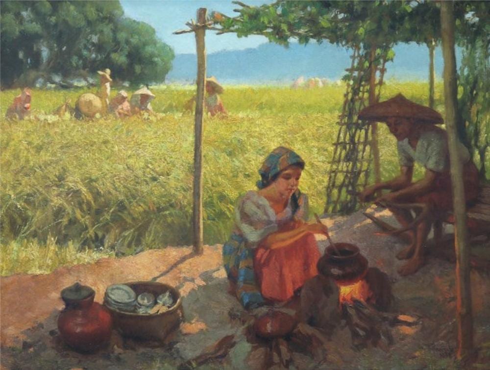 Fernando Amorsolo (1892-1972) Noonday Meal comparable sale