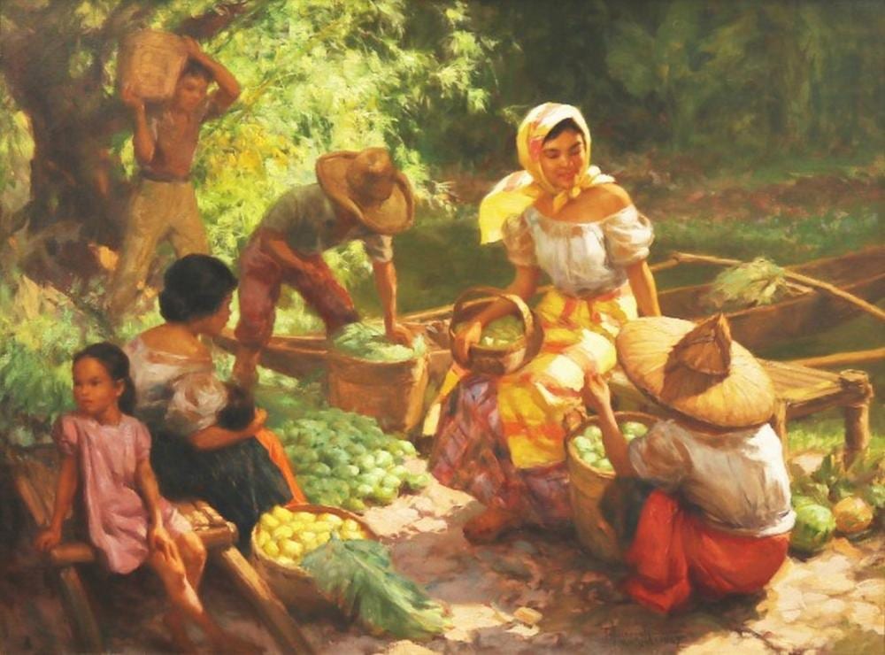 Fernando Amorsolo (1892-1972) Under the Mango Tree comparable sale