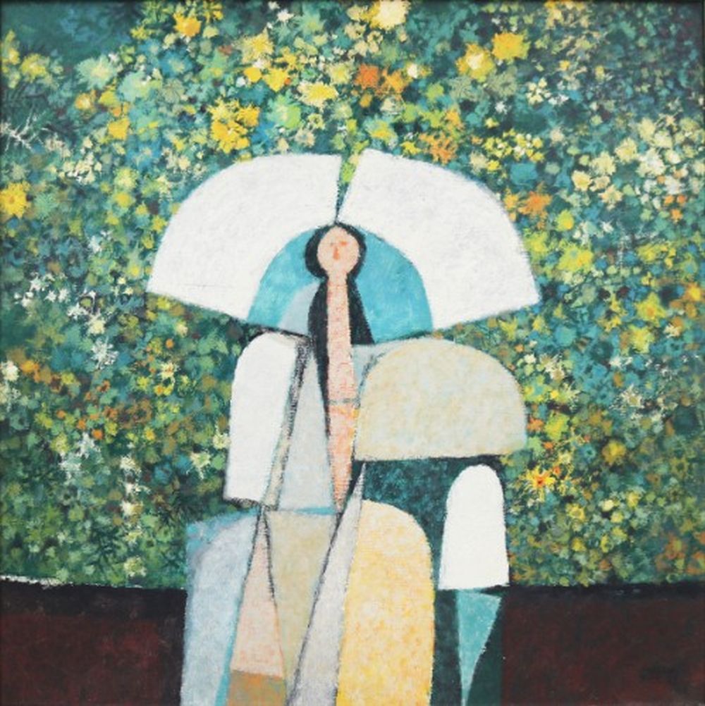 Mauro Malang Santos (1928-2017) Woman and Wall Flowers comparable sale