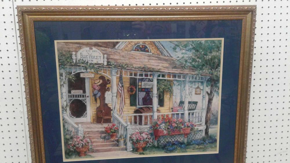 barbara mock print the blue violet bed breakfast · ISAYSOLD Auction Services · 2019-02-11 Barbara Mock comparable auction result: barbara mock print the blue violet bed breakfast