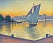 Paul Signac (1863-1935) Le Port au soleil couchant, Opus 236 (Saint-Tropez) comparable sale