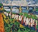 Maurice de Vlaminck (1876-1958) Le Pont de Bezons oil on canvas 26 1/2 x 31 comparable sale