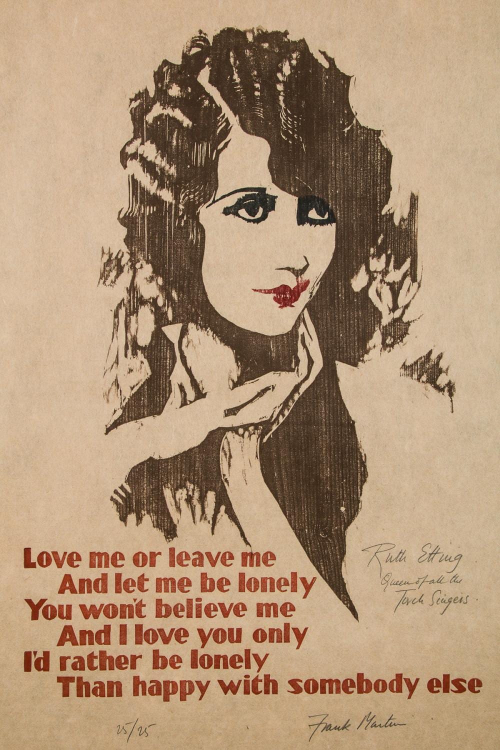 Frank Vernon Martin comparable auction result: frank vernon martin 1921 2005 ruth etting