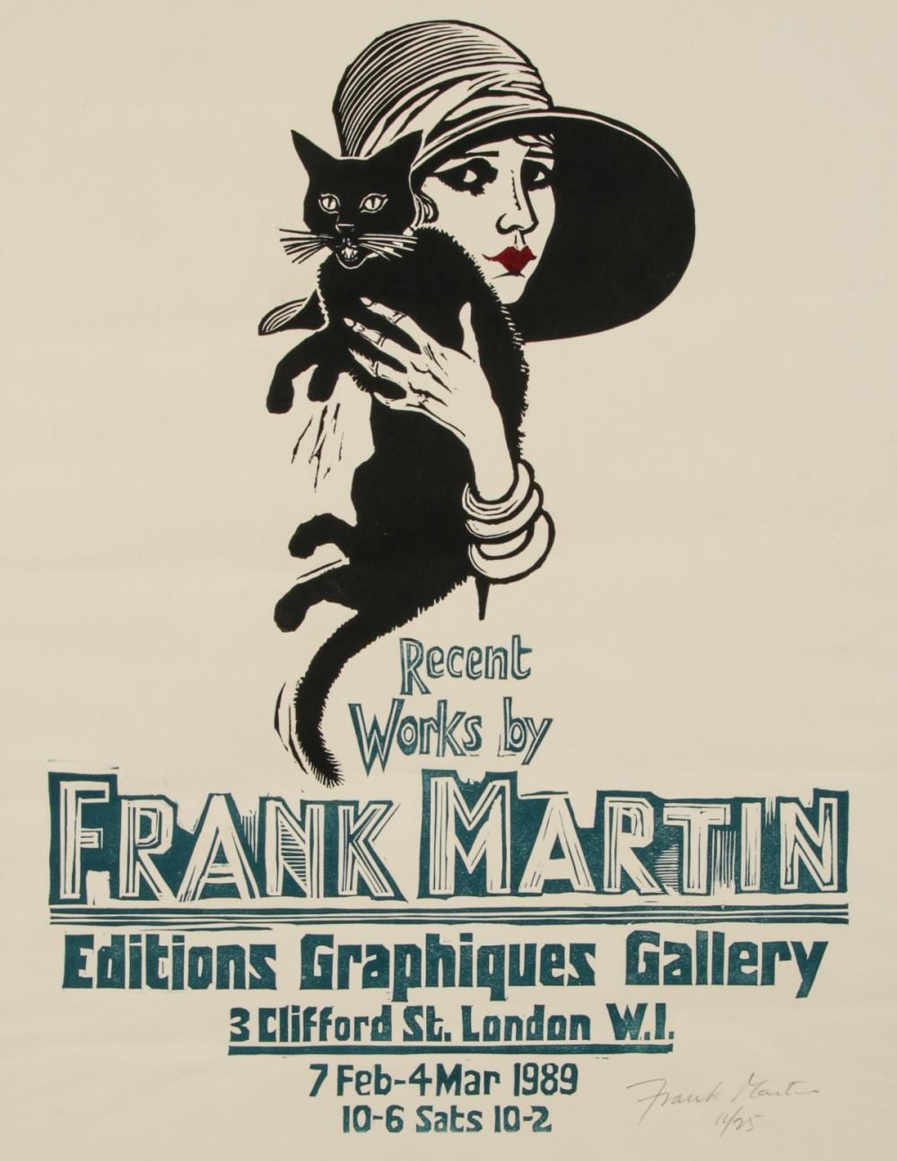 Frank Vernon Martin comparable auction result: frank vernon martin 1921 2005 exhibition poster