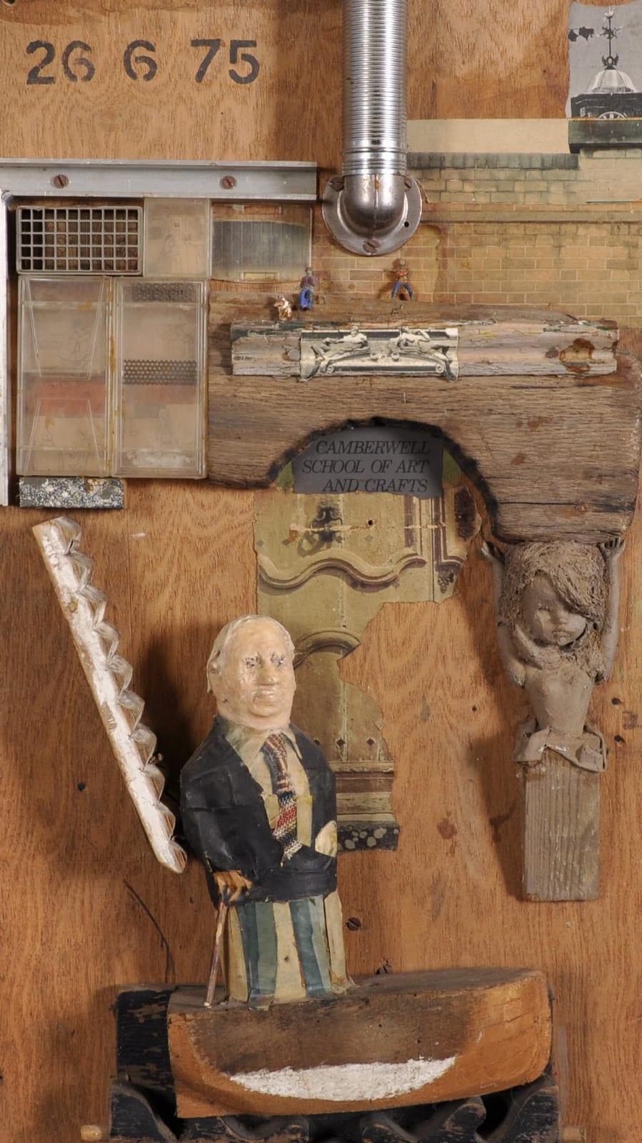 Dick Lee comparable auction result: dick lee 1923 2001 british commemorating the retirement of leonard daniels from camberwell school of arts crafts construction dated 26 6 75 29 x 16 75