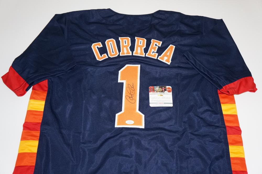 Carlos Correa comparable auction result: carlos correa world series champion houston astros signed baseball jersey