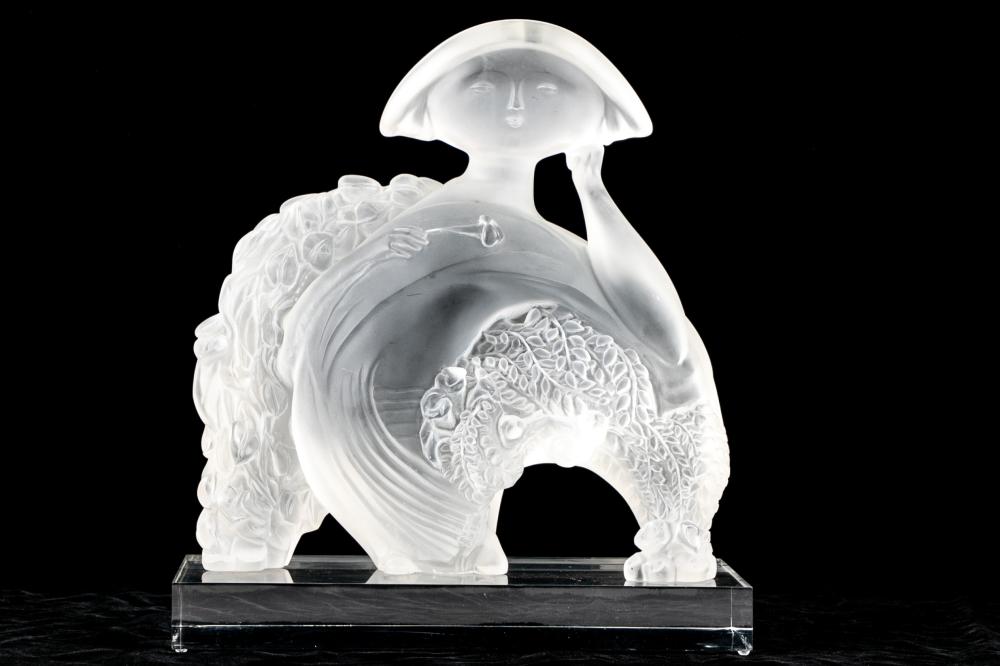 Anne Marie Paul comparable auction result: anne marie paul french 1949 2005 limited edition acrylic sculpture woman with flowers