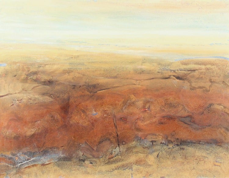 Geoffrey Wake comparable auction result: geoffrey wake rodinga range oil on canvas