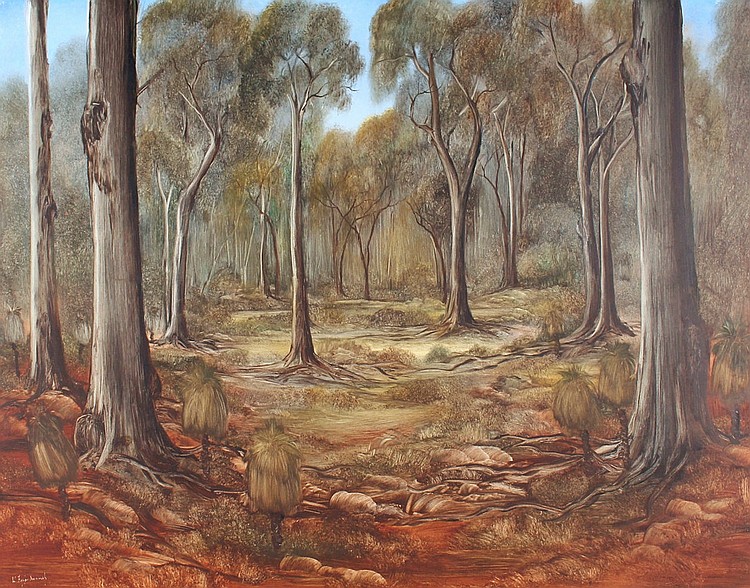 wendy feifar nannup bush landscape oil on board · GFL Fine Art · 2019-02-24 Wendy Feifar Nannup comparable auction result: wendy feifar nannup bush landscape oil on board