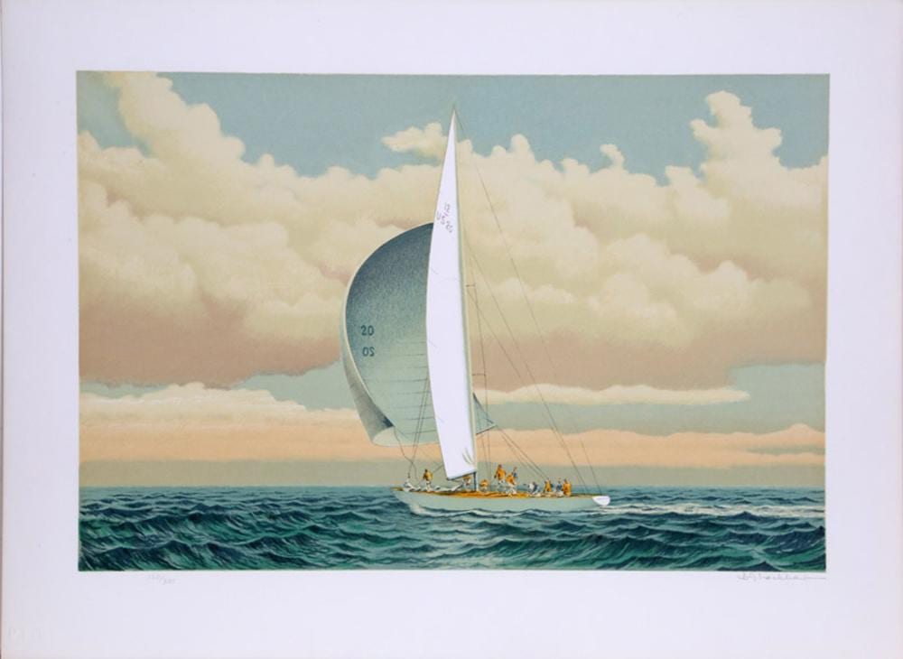 david lockhart sailboat lithograph · RoGallery · 2019-02-22 David Lockhart comparable auction result: david lockhart sailboat lithograph