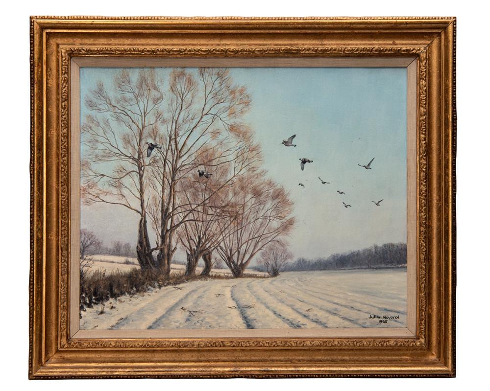 Julian Novorol comparable auction result: julian novorol 1949 winter pigeons