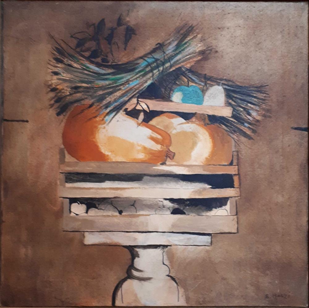 Emile Marze comparable auction result: emile marze 1930 2009 panier de fruits et l gumes