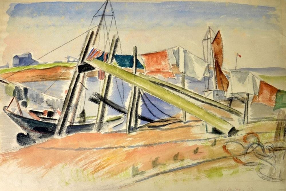 Guy Malet comparable auction result: guy malet 1900 1973 rye harbour watercolour signed and dated 1933 31cm x 48cm unframed