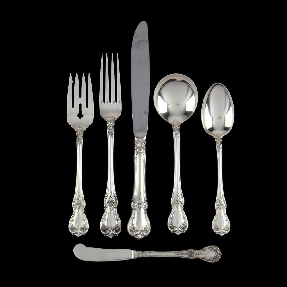 Towle "Old Master" Sterling Silver Flatware Service sold by Leland Little Auctions, lot 1412 — auction record photograph