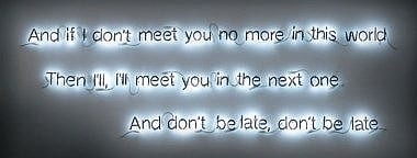 Cerith Wyn Evans comparable auction result: cerith wyn evans b 1958 and if i don t meet you no more