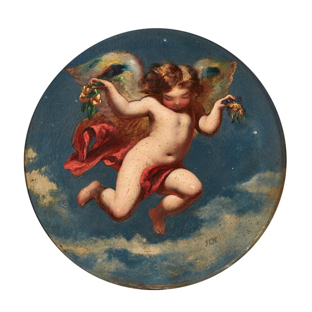 John George Naish comparable auction result: john george naish british 1824 1905 puck fast through the flower there act 2 scene 2 a midsummer night s drream 23cm