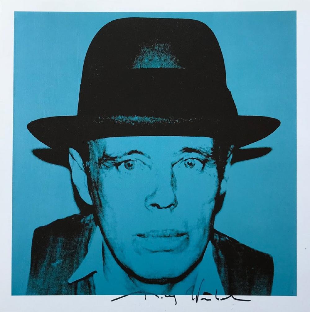 Andy Warhol, "Joseph Beuys" Hand signed Print, 1986 sold by New Ideas Auctions, lot 105 — auction record photograph