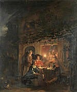 Petrus Kiers comparable auction result: petrus kiers dutch 1807 1875 an evening repast