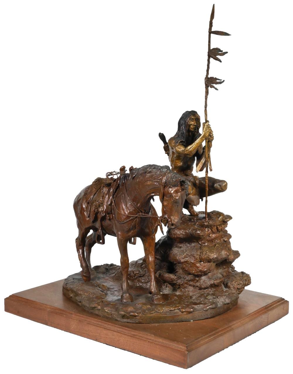 Marshall Mitchell comparable auction result: marshall mitchell indian bronze statue