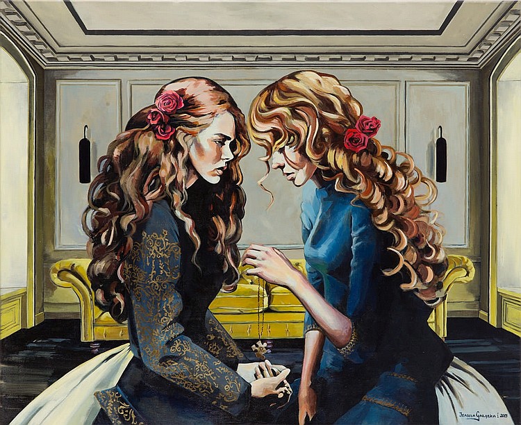 Izabela Galazka comparable auction result: izabela galazka b 1984 gift 2019 90 x 110 cm