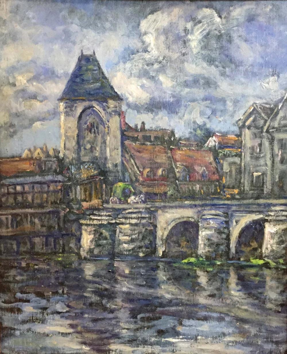 Clarence Montfort Gihon comparable auction result: clarence montfort gihon 1871 1929 moret sur loing huile sur toile sign en bas droite 46 x 38 cm oil on canvas signed lower right 18 1 8 x 14 15 16 in