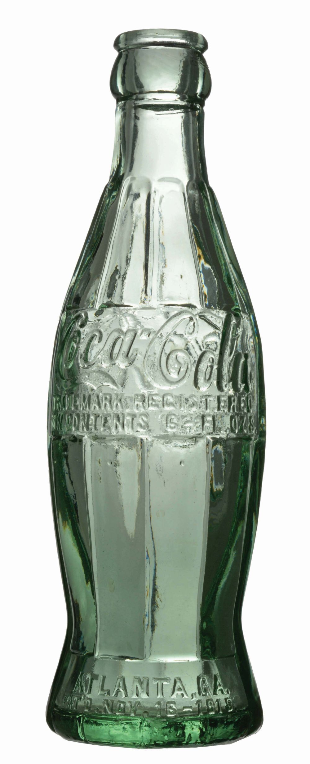 COCA-COLA ROOT GLASS CO. MODIFIED PROTOTYPE BOTTLE. sold by Morphy Auctions, lot 2285 — auction record photograph