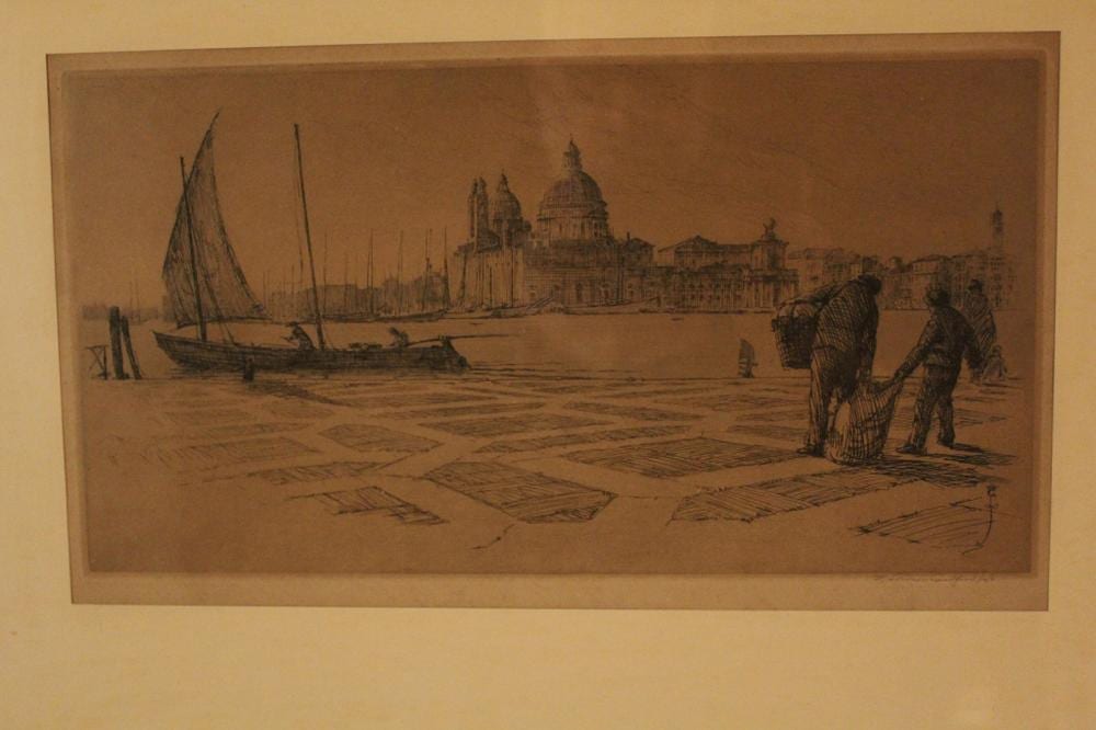 Earl Stetson Crawford comparable auction result: earl stetson crawford 1877 1966 signed etching