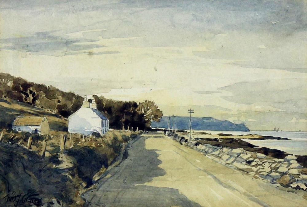 Theo J. Gracey comparable auction result: theo j gracey on the antrim coast near glenarm
