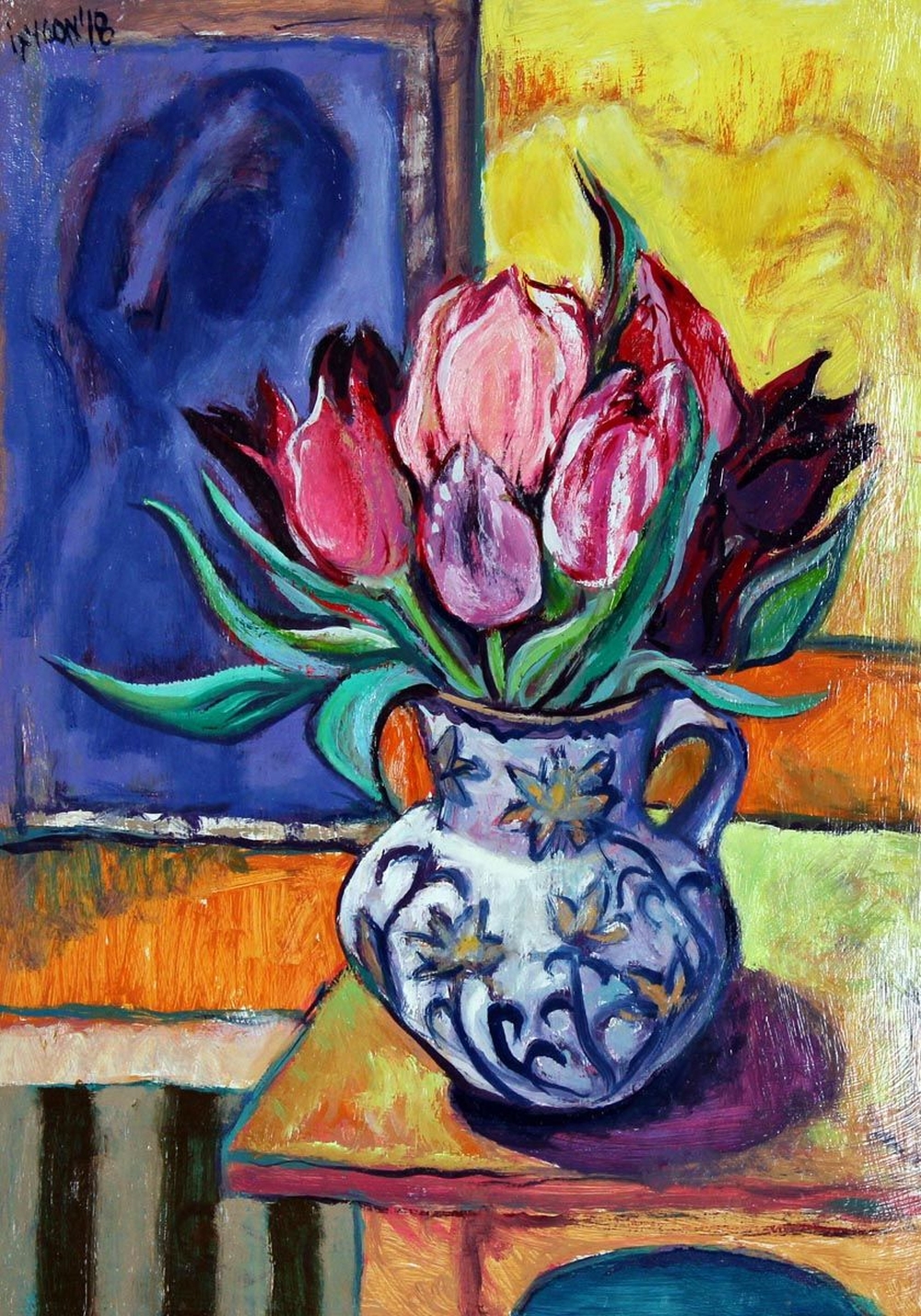 Serg Ixygon comparable auction result: serg ixygon pink tulips