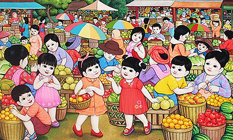 Ahmad Su’udhi (b. Temanggung, C. Java, 1958) Pasar Buah comparable sale