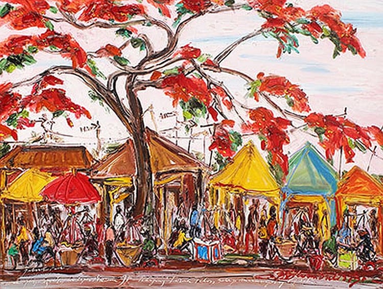 Iwan Sulistyo, J.B (b. Kudus, C. Java, 1954) Pedagang Kerak Telor comparable sale