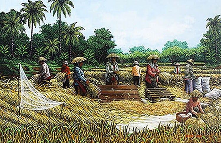 Paori (b. Malang, East Java, 1957) Panen Melimpah comparable sale