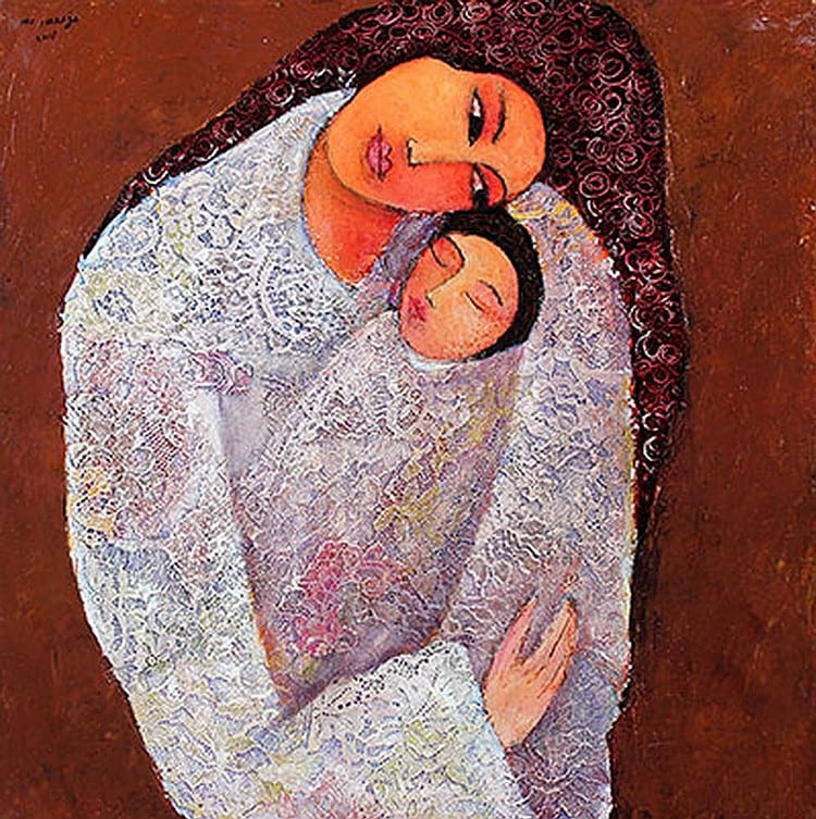Suraja, Made (b. Gianyar, Bali, 1972) Mother and Child comparable sale